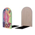 thumbnail image 2 of JoJo Siwa Sujetalibros decorativos temáticos, tope para estantería con base antideslizante, uso dual para hogar y oficina - 2 piezas, 2 of 6