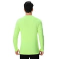 thumbnail image 4 of High Visibility Safety T-Shirt Long Sleeve Hi Vis Reflective Workwear for Men | 100% Polyester Crew Neck Tee, Moisture-Wicking Safety Neon Green Size S Tee Shirt, 4 of 6