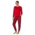 thumbnail image 3 of Secret Treasures Women's and Women's Plus 2-piece Stretch Knit Velour Top and Jogger Set, 3 of 5