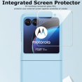 thumbnail image 2 of for Motorola Razr+ 2023 Case with Integrated Glass Screen Protector, Slim Matte Hard PC Back Case Scratch-Resistant Full Coverage Phone Case for Motorola Razr Plus 2023 - Sky Blue, 2 of 12