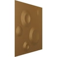 thumbnail image 2 of Ekena Millwork 11 7/8"W x 11 7/8"H Cole EnduraWall Decorative 3D Wall Panel, Bright Coat Gold (Covers 0.98 Sq. Ft.), 2 of 6