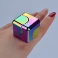 thumbnail image 1 of Cubo de descompresión cuadrado colorido, juguetes de descompresión de escritorio, juguetes giratorios con rodamientos de alta velocidad (multicolor), 1 of 5