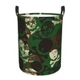 thumbnail image 2 of Goofa Camouflage Skull Printed Circular Hamper,Laundry Basket with Handles,Storage Baskets Foldable,Large Capacity Laundry Hamper-, 2 of 8