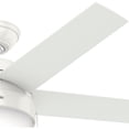 thumbnail image 3 of Hunter Fan Company 59266 Contemporary Anslee Fresh White Ceiling Fan with Light, 46", 3 of 8