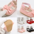 thumbnail image 6 of Infant Baby Girl Shoes Mary Jane Flats Dress Shoes Soft Anti-Slip Rubber Sole Walking Shoes Toddler Crib First Walker Shoes, 6 of 7