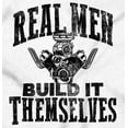 thumbnail image 2 of Real Men Build Auto Mechanic Life Men's Big & Tall Crewneck Graphic Tee Brisco Brands 2X, 2 of 5