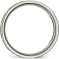 thumbnail image 2 of Titanium Polished Serenity Prayer Laser Design 8mm Flat Band (Size 8) Made In China tb3g-8, 2 of 5