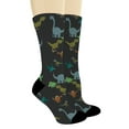 thumbnail image 2 of ThisWear Dino Gifts for Adultscolor Crazy Dino Sock Dinosaur Dress Socks Dino 1-Pair Novelty Crew Socks, 2 of 5