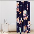Cute Space Dog Shower Curtain for Bathroom, Aesthetics Patterns Curtain
