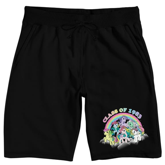 My Little Pony Retro Class Of 1983 Adult Black Sleep Pajama Shorts
-Medium