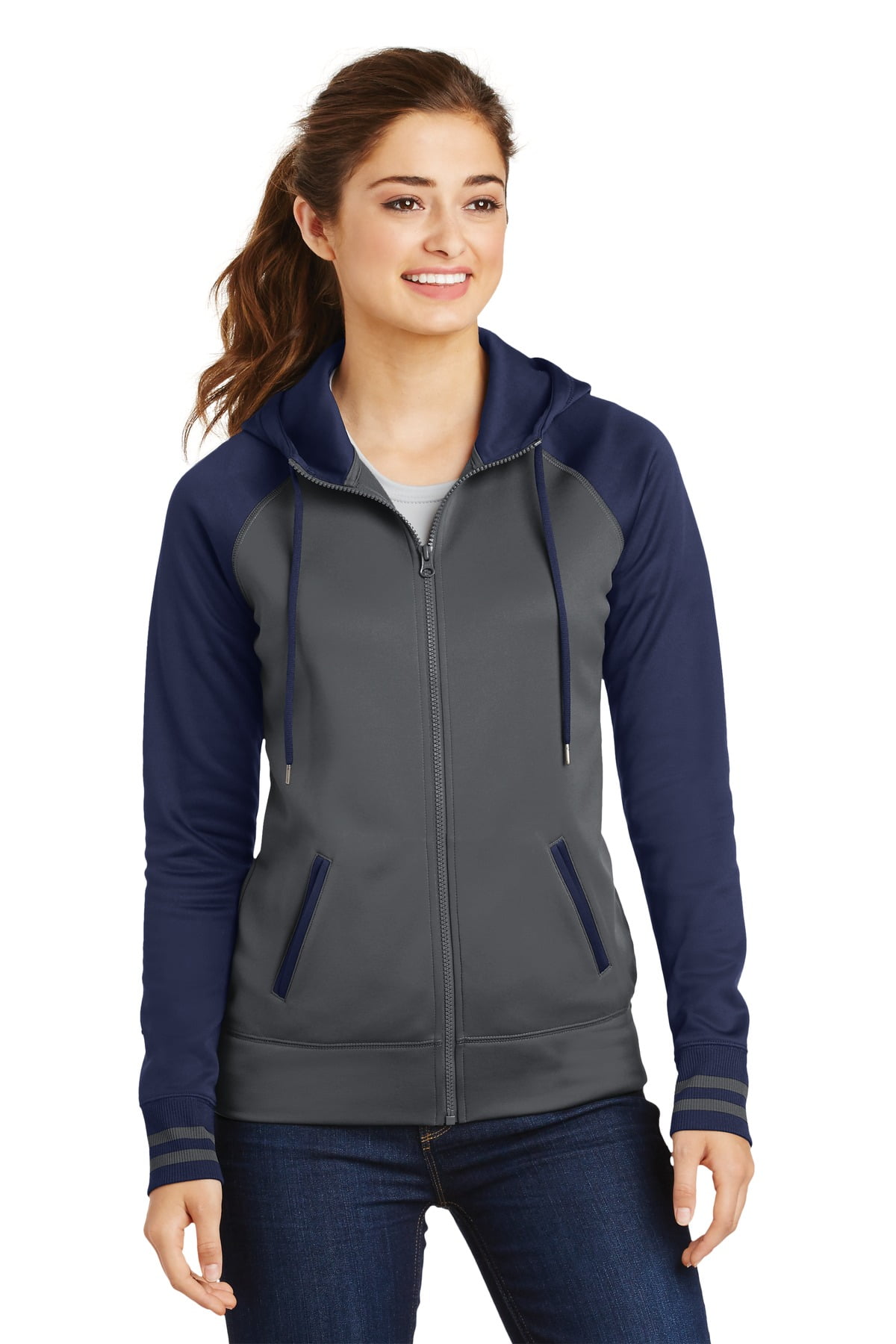 sport tek jacket with hood