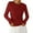 Red, variant on PRETTYGARDEN Womens Long Sleeve Shirts Ribbed Knit Slim Fitted Basic Tee Casual Going Out Tops Underscrubs Fall Clothing