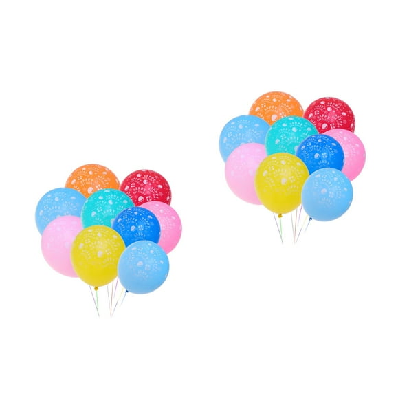 FRCOLOR 100 Pcs Printed Balloon Personalized Advertising Balloon Party Supplies for Party Home
