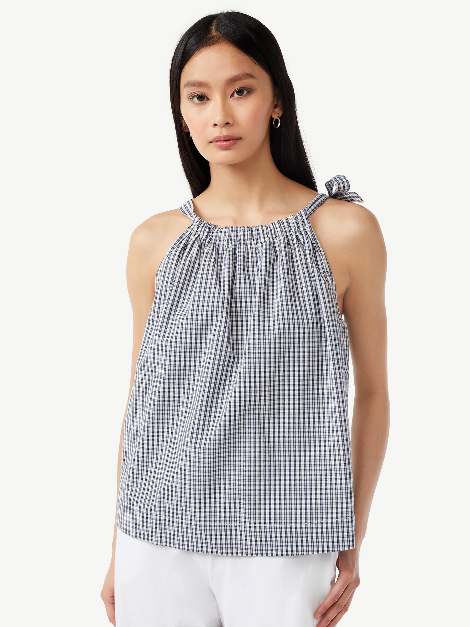 Free Assembly Women's Tie Neck Tank Top