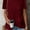 Wine Red, variant on MORTTIC Women's Ruffle Hem Short Sleeve T-Shirt, Casual Summer Crew Neck Blouses Top, S