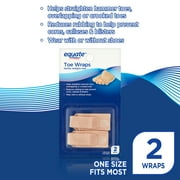 Equate Toe Wraps Beige Color, 2 Count, One Size Fits Most
