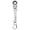matte silver, variant on Lightweight Real Working Keychain Metal Keychain 10mm Ratcheting Wrench Key Chain with 180° Rotating Head