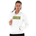 thumbnail image 3 of Funny Vegan House Saarcastic Food Unisex Plus Fleece Graphic Hoodie Brisco Brands 4X, 3 of 5