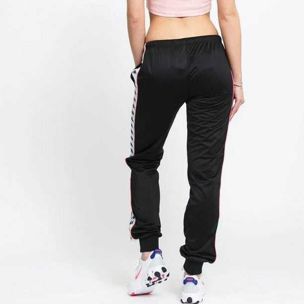 Pants Kappa Wrastoria Mujer Slim Fit Deportivo Caminar Gym negro