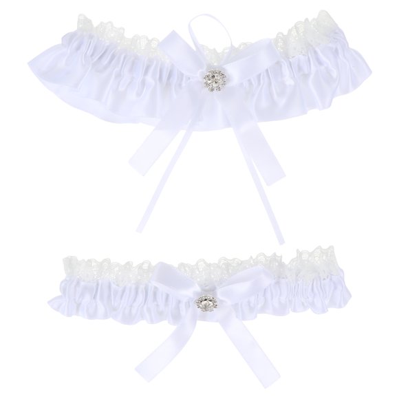 1 Pair Bowknot Lace Garter Fashionable Sexy Thigh Ring Wedding Accessory