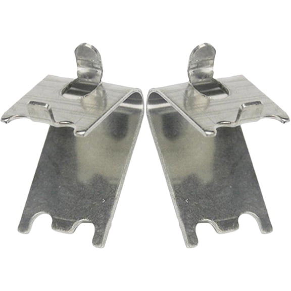 Soimiss 2pcs Shelf Clips Silver for Stainless Steel, Refrigerator Shelves