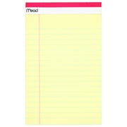 Mead Junior Legal Pad 5 x 8 Canary 4 Pack - Notepads