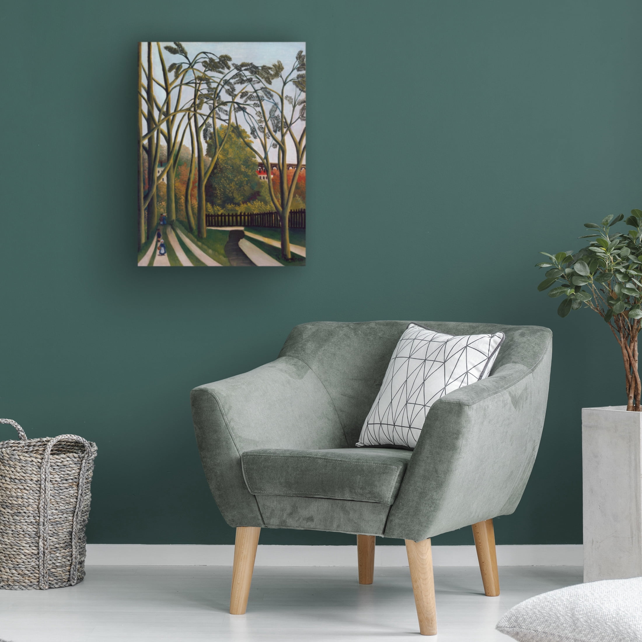 Trademark Fine Art Pictufy  The Banks Of The Bier Near Bicetre Canvas Wall Art