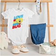 thumbnail image 3 of SpongeBob Cartoon Heart Love Bug Romper Boys or Girls Infant Baby Brisco Brands 6M, 3 of 6