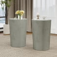 thumbnail image 6 of Pamsha Modern Iron Sunburst Side Tables, Set of 2, Brushed Antique Silver, 6 of 6