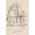 thumbnail image 2 of James Abbott McNeill Whistler 13x18 Black Ornate Wood Framed Double Matted Museum Art Print Titled - St. Giles-In-The-Fields (ca. 1896), 2 of 5