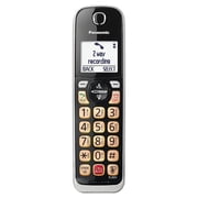 Panasonic Cordless Phone Handset Accessory Compatible with KX-TGD86x Series Cordless Phone Systems - KX-TGDA86S (Black with Silver Trim)