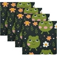 thumbnail image 5 of Cute Frogs Cloth Napkins Set of 6,20x20 Inches Napkins Cloth Washable Reusable Soft for Dinner,Wedding,Parties,Home Dinner,Tableative Decor Gift, 5 of 7