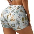 thumbnail image 2 of Kdxio Cute Colorful Animal Print Workout Shorts for Women Seamless Soft Smooth Gym Yoga Scrunch Active Shorts, 2 of 9