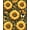 Yellow, Pattern 5, variant on Flatwoven High Traffic Area Rug, Eclectic Yellow Brown Aesthetic, Non Slip, Stain Resistant, Washable Area Rugs for Living Room, Bedroom(Yellow, 4X6)