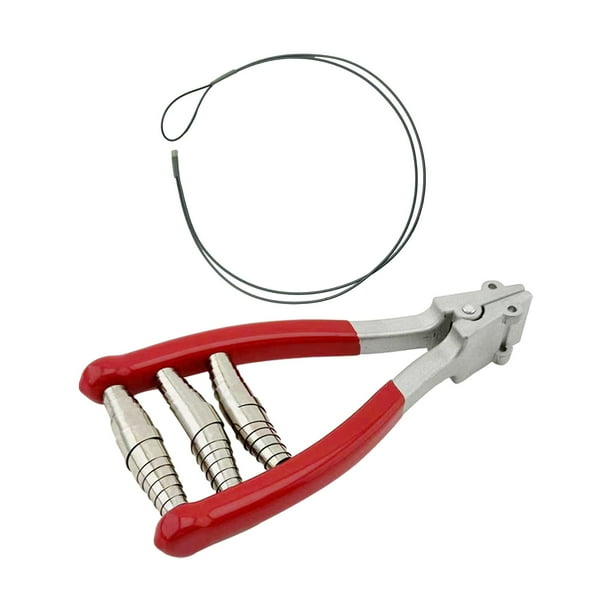 Abrazadera de arranque Abrazadera de encordado Abrazadera de arranque de 3 resortes Cabeza ancha Profesional para Rojo