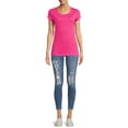 thumbnail image 3 of No Boundaries Juniors' T-Shirt with Short Sleeves, 3-Pack, 3 of 5