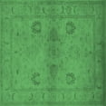 thumbnail image 1 of Ahgly Company Indoor Square Oriental Emerald Green Industrial Area Rugs, 8' Square, 1 of 4