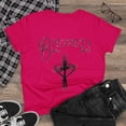 thumbnail image 4 of Blessed ,Hand drawn font, Heart & Cross, Christian Art on a Women's Shirt., 4 of 4