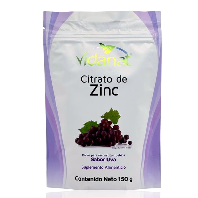 Citrato de Zinc 150 g sabor Uva Vidanat