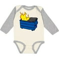thumbnail image 3 of Inktastic Dumpster Fire Boys or Girls Long Sleeve Baby Bodysuit, 3 of 5