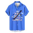 thumbnail image 1 of PMUYBHF Mode Printemps et Été pour Hommes Chemise à Manches Courtes Imprimée Guitare Musicale 2737 TG, 1 of 3