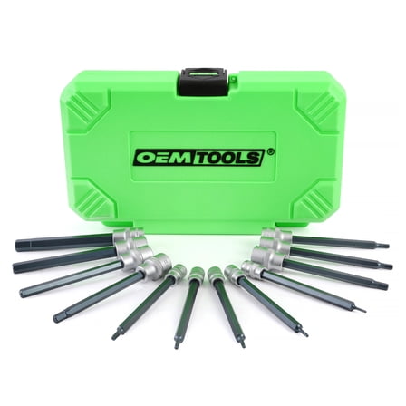 OEMTools 12 Piece Extra Long Hex Bit Socket Set (SAE)