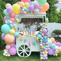 Specool Pastel Balloon Arch Kit, Balloon Garland Rainbow Party Decorations, Macaron Birthday Decorations for Girls Baby Shower, Stars Rainbow Birthday