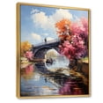 thumbnail image 2 of Designart "Bridge at Argenteuil Impressionistic Beauty II" Cityscapes Floater Framed Canvas Print, 2 of 7