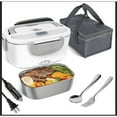 thumbnail image 4 of Electric Lunch Box Food Heater, 2 in 1 Portable Heated Lunch Box ，Removable 304 Stainless Steel Container 1.5L for Car and Home，Green, 4 of 5