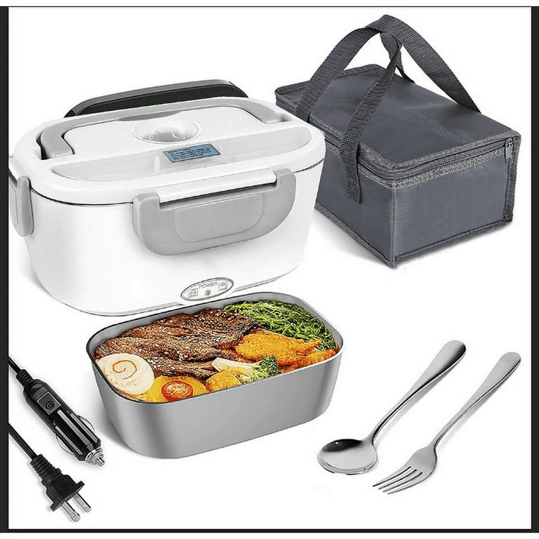 Lecone Electric Lunch Box, 2 Layers Portable Heated Bento Box with Ric