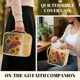 thumbnail image 4 of ZUXONGSY Cardinal Sunflower Print Bible Cover for Women Portable Bible Protective Carrier Lightweight Christian Tote Bag with Handle Handbag for Study, 4 of 7