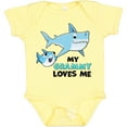 thumbnail image 3 of Inktastic My Grammy Loves Me with Cute Sharks Boys or Girls Baby Bodysuit, 3 of 5