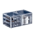 thumbnail image 3 of Caja de almacenamiento con cajón transparente para escritorio, estante para cosméticos, lápiz labial, joyas, tocador, 3 of 3