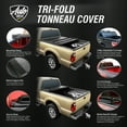 thumbnail image 6 of Auto Drive Soft Tri Fold Truck Bed Tonneau Cover Fits 99-06 Silverado/Sierra 1500-3500 & HD 8Ft Bed, 6 of 9